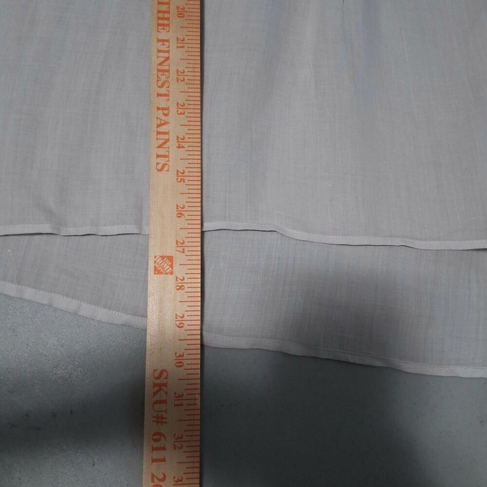 Sheer Light Gray Ramie Blouse Silk Cuffs Joseph Minimalist Top Sz 42 (US 10-12) - Picture 15 of 15